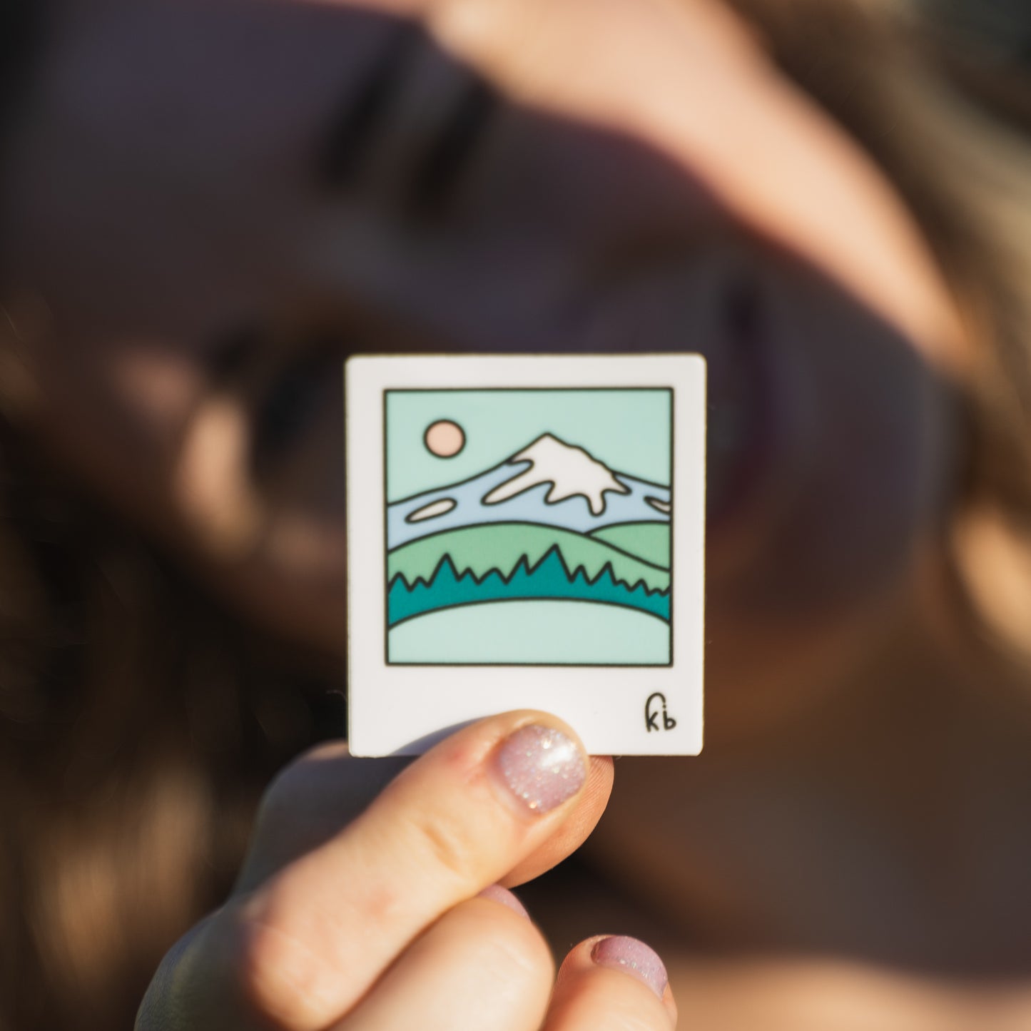 7 Wonders of Oregon Polaroid Stickers