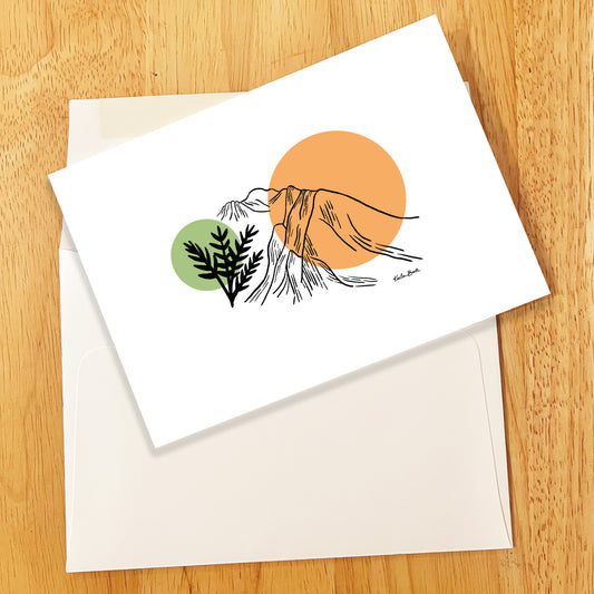 Mt Kinabalu Plan Greeting Card