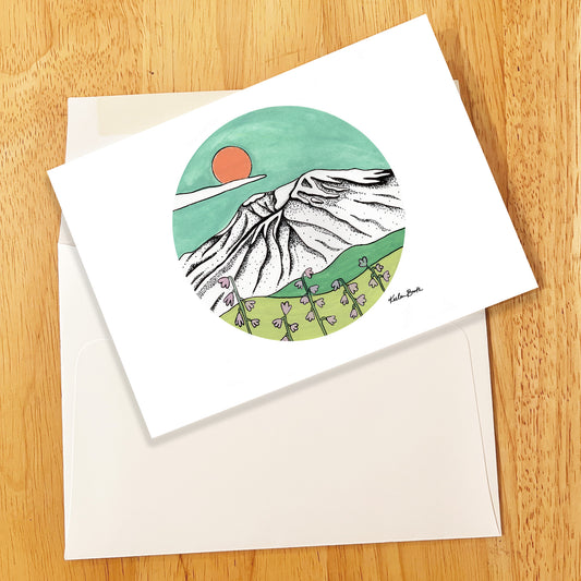 Mt Saint Helens Greeting Card