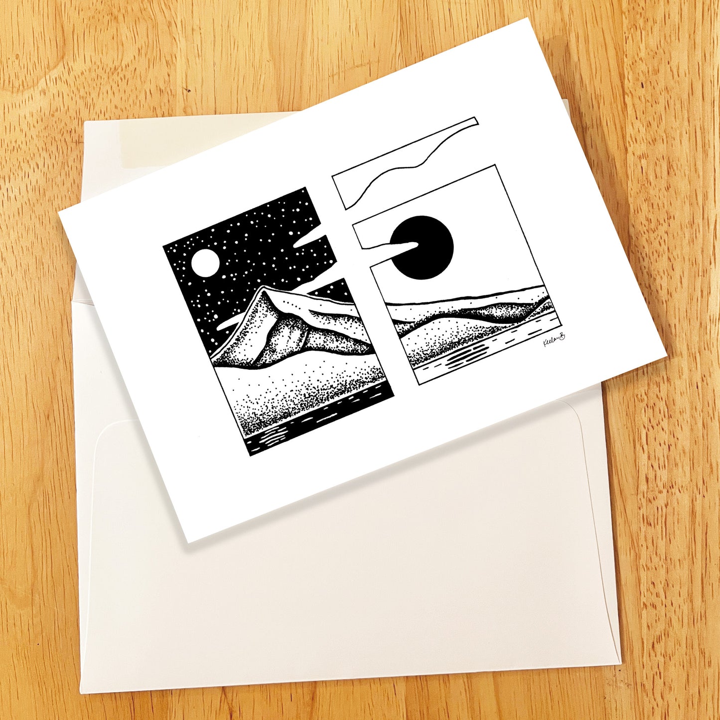 Night and Day Greeting Card