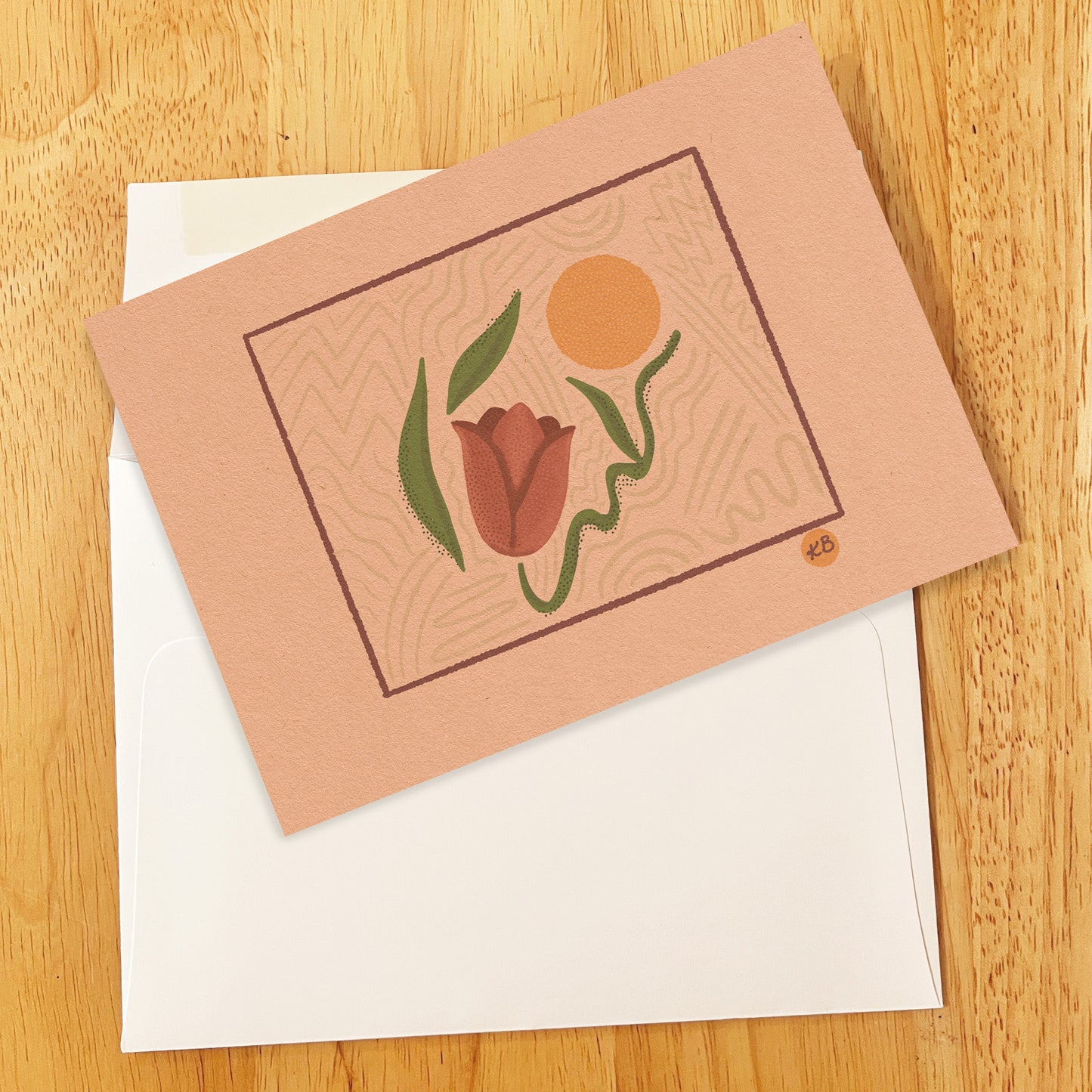 Tulip Sun Greeting Card