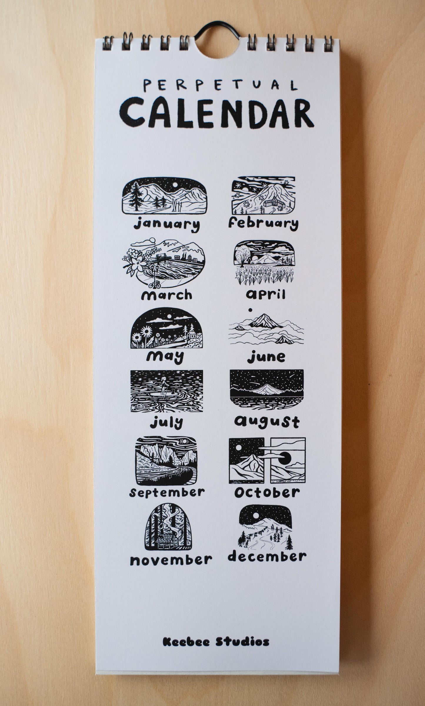 Perpetual Wall Calendar